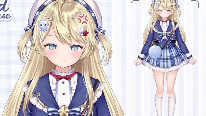 [Màn hình mô hình 2D trực tiếp] Cô gái tóc vàng trưởng thành và dễ thương🐚