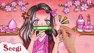 NEZUKO Cosplay Makeup | Demon Slayer Kimetsu no Yaiba | Seegi Story