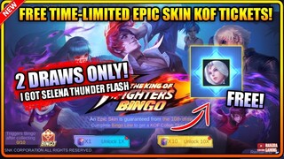 FREE EPIC SKIN! (I Got Selena Thunder Flash) KOF TICKETS - MLBB