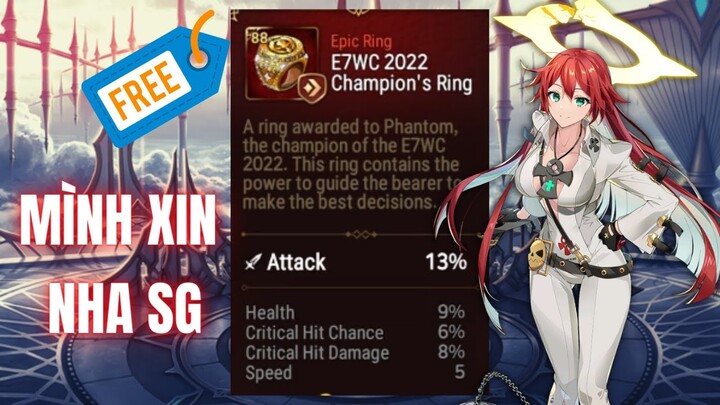 Hướng dẫn nhận FREE GOD GEAR và test luck cho mọi nhà -  Epic Seven