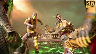 Scorpion and Classic Scorpion Team Up - Mortal Kombat 1 (4K 60FPS)