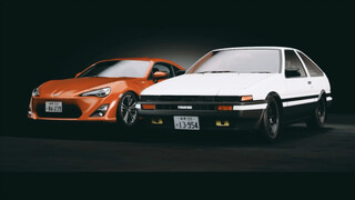 [Initial D] 86vsGT86 High-energy Mixed Cut Tear-Jerking Ending Inheritance of New and Old