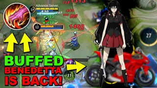 BENEDETTA is BACK | Benedetta Buffed Slow & Damage | MLBB