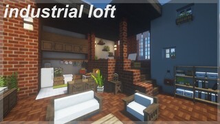 [Minecraft] industrial loft apartment | speedbuild | Resource packs