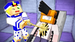 CIRURGIA PARA RETIRAR ALIEN DA BARRIGA DO CHAINSAW MAN no MINECRAFT