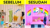 MAKEOVER KAMAR KEREN || Ide DIY dan Kerajinan buat Kamarmu | Tips Mudah bagi Orang Tua oleh 123 GO!