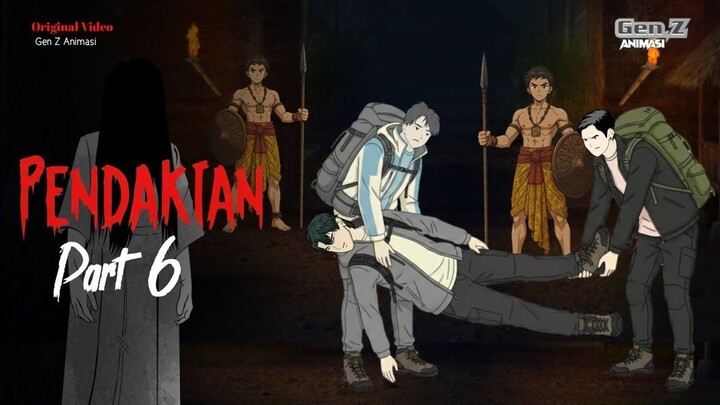 PENDAKIAN PART-6  DRAMA ANIMASI HOROR kartun hantu