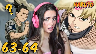Neji's DARK past? Shikamaru is SO COOL | Episodes 63 & 64 | NARUTO REACTION + REVIEW
