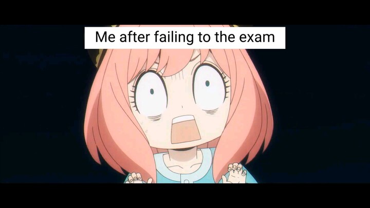 Me failing to the exam i study hard for