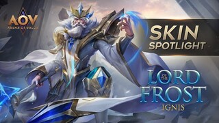 Lord of the Frost Ignis Skin Spotlight - Garena AOV (Arena of Valor)