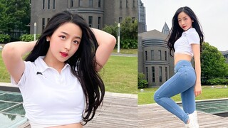 The high heels and jeans you want are in vertical screen~