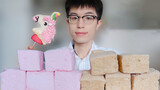 Chewing |oversized soft and fluffy marshmallows + unicorn marshmallows