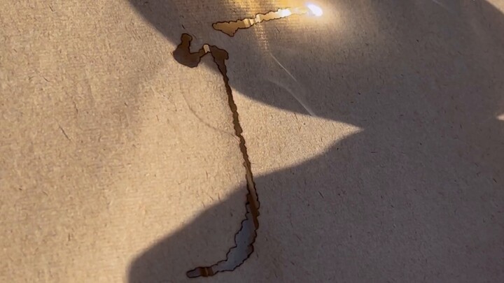Magnifying glass to burn characters? ! Is this okay? The final effect is pretty good~