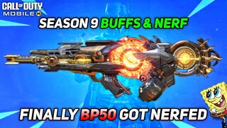 BP50 finally got Nerfed CODM Season 9 Huge Buffs & Nerfs