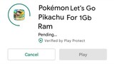 New Pokemon Let's Go Pikachu Game In Play Store Brand New Pokemon Game🥰