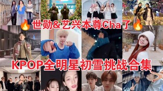 EXO本尊来了！世勋终于跳了！KPOP人全民挑战！SM后辈齐上阵！EXO初雪挑战KPOP爱豆合集