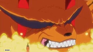 鸣人只是轻轻一挥手，一道明神门便重重地压在了九尾身上