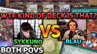 Sykkuno starts using TOP-TIER META DECKS for a Yu-Gi-Oh EVENT! | Sykk vs Blau | Master Duel