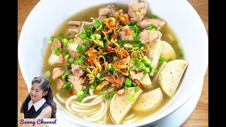 ก๋วยจั๊บญวน : Vietnamese Pork Noodle Soup l Sunny Thai Food