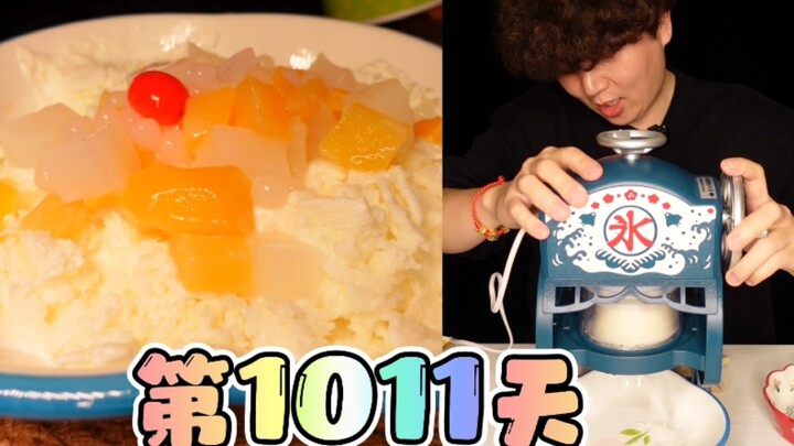 Daging panggang terlalu panas, jadi pengin makan es serut buat ngademin mulut. Ternyata makan es mal