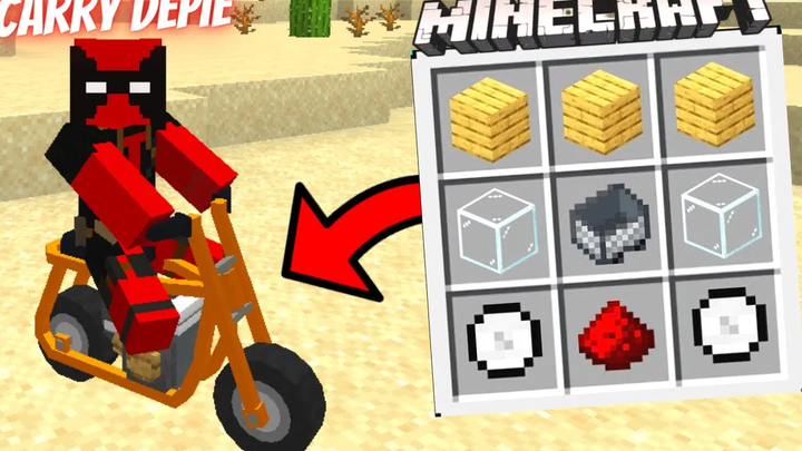 ฉันสร้างจักรยานยนต์มหากาพย์ใน Minecraft 🔥🔥🔥 Minecraft  Hacks
