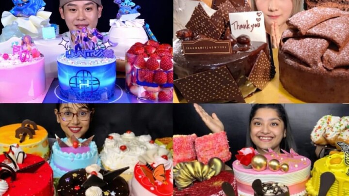 CAKE ASMR MUKBANG COMPILATION 🍰