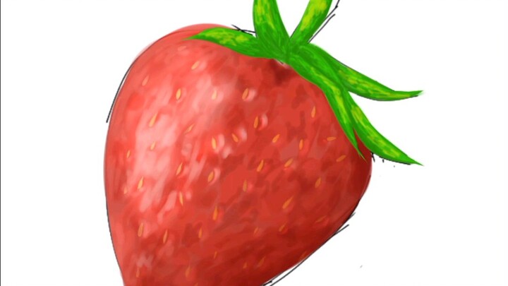 gambar digital buah strawbery