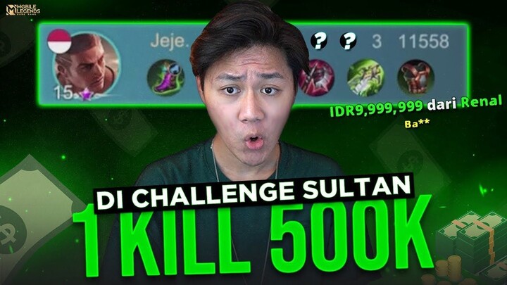 Di Challenge Sultan 1 KILL Rp. 500.000 ! Pick Paquito Auto Panen Kill - Mobile L