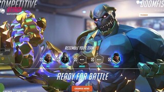 Overwatch 2 Doomfist God ZBRA แสดงทักษะการเล่นเกม Doomfist Tank ที่ป่วยของเขา -POTG-