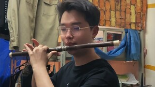 [Suling Bambu] Pai Daxing! Ayo tangkap ubur-ubur bersama! Lagu tema SpongeBob SquarePants, versi ser