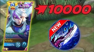 MOONTON THANKS FOR THIS NEW ARLOTT ONE SHOT BUILD 2023 | ARLOTT BEST BUILD MYTHICAL IMORTAL GAMEPLAY