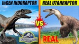 Raptor Fight: Jurassic World Indoraptor vs Real Life Utahraptor | SPORE