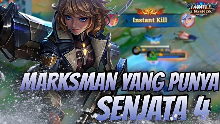 HERO MARKSMAN DENGAN MEKANIK TERSULIT KARNA MEMILIKI 4 SENJATA BERDEDA