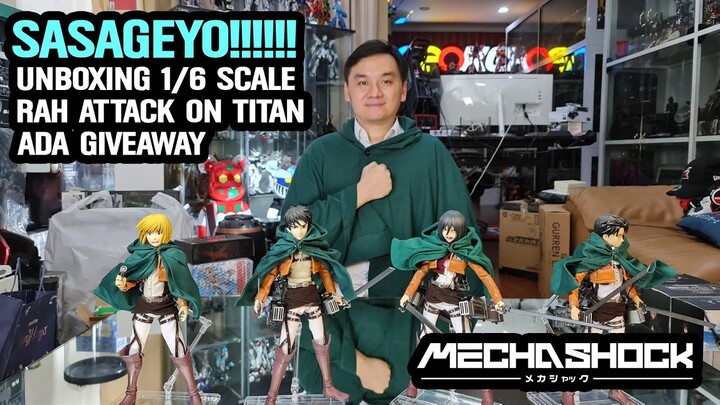 UNBOXING RAH ATTACK ON TITAN, SEMUA AKAN SASAGEYO PADA WAKTUNYA! ADA GIVEAWAY CAPE!