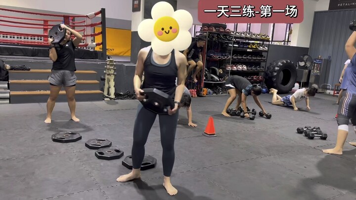 3 sessions 🥊in 1 day＃Monday to Friday＃gymholic👩🏻‍🦰