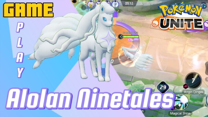 Bermain Game play Alolan Ninetales. Pokemon Unite