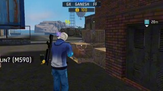 M590 baval 😱 gameplay 🗿 unbelievable clutch with M590🗿 #freefire #trending