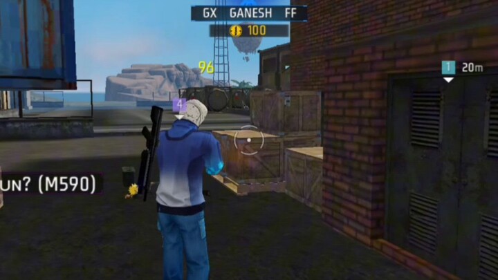 M590 baval 😱 gameplay 🗿 unbelievable clutch with M590🗿 #freefire #trending