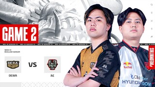 DEWA UNITED ESPORTS vs ALTER EGO ESPORTS | Regular Season Week 8 Day 2 | Game 2 | #MPLIDS13