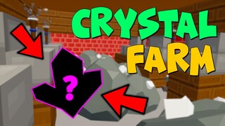 How To Make *AFK* Crystallized Iron Farm!! In SkyBlock - ROBLOX