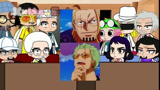 Marine admirals react to mugiwaras|| 2/2 ||+coby,helmeppo||One piece