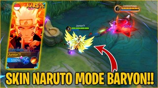 Skin Naruto Mode Baryon! Efeknya Kece Badai!