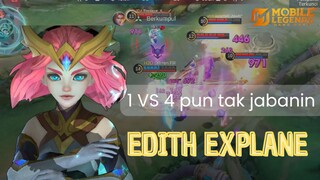 1 VS 4 KABUR ❌,  1 VS 4 DILADENIN ✅  | EDITH EXPLANE