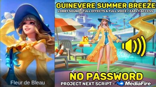 Guinevere Summer Breeze Skin Script - Full Sound & Full Effects - No Password | Mobile Legends