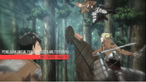 Penilaian Anggota Militer Baru (Shingeki no Kyojin Eps.4 Part.14 Sub Indo)
