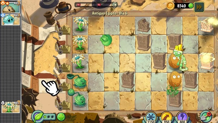 Plants Vs Zombies 2 adventures android antiguo egipto 1/3