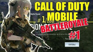 CALL OF DUTY MOBILE : MY FIRST BATTLEROYALE GAMEPLAY #1