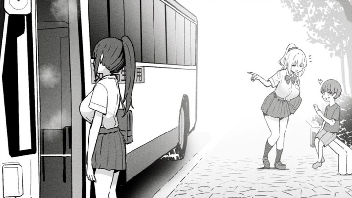 A young boy waiting for the bus