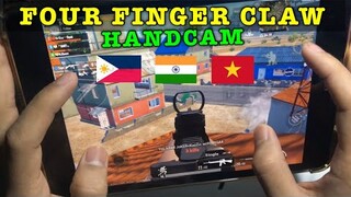 #1 FOUR FINGER CLAW HANDCAM | TEAMING UP WITH INDIA AND VIETNAM | PUBG MOBILE - IPAD MINI 5