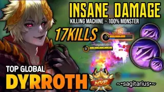 DYRROTH BEST BUILD 2022 | TOP GLOBAL DYRROTH GAMEPLAY | MOBILE LEGENDS✓